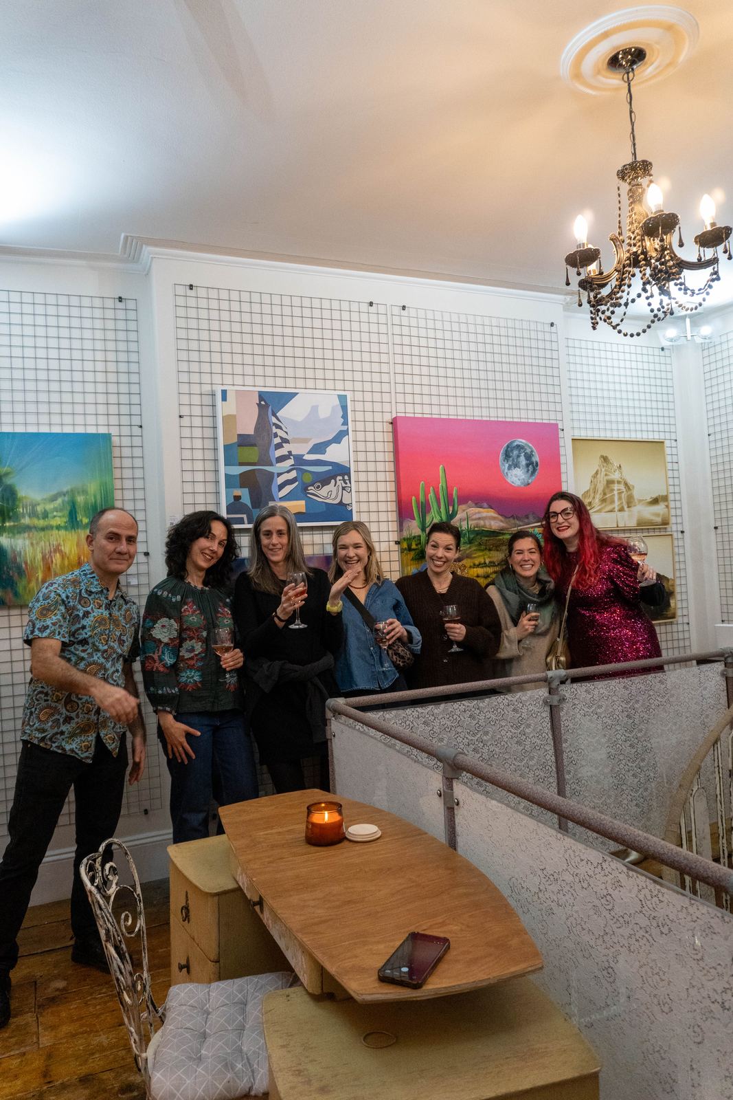 Friends at a Brighton opening